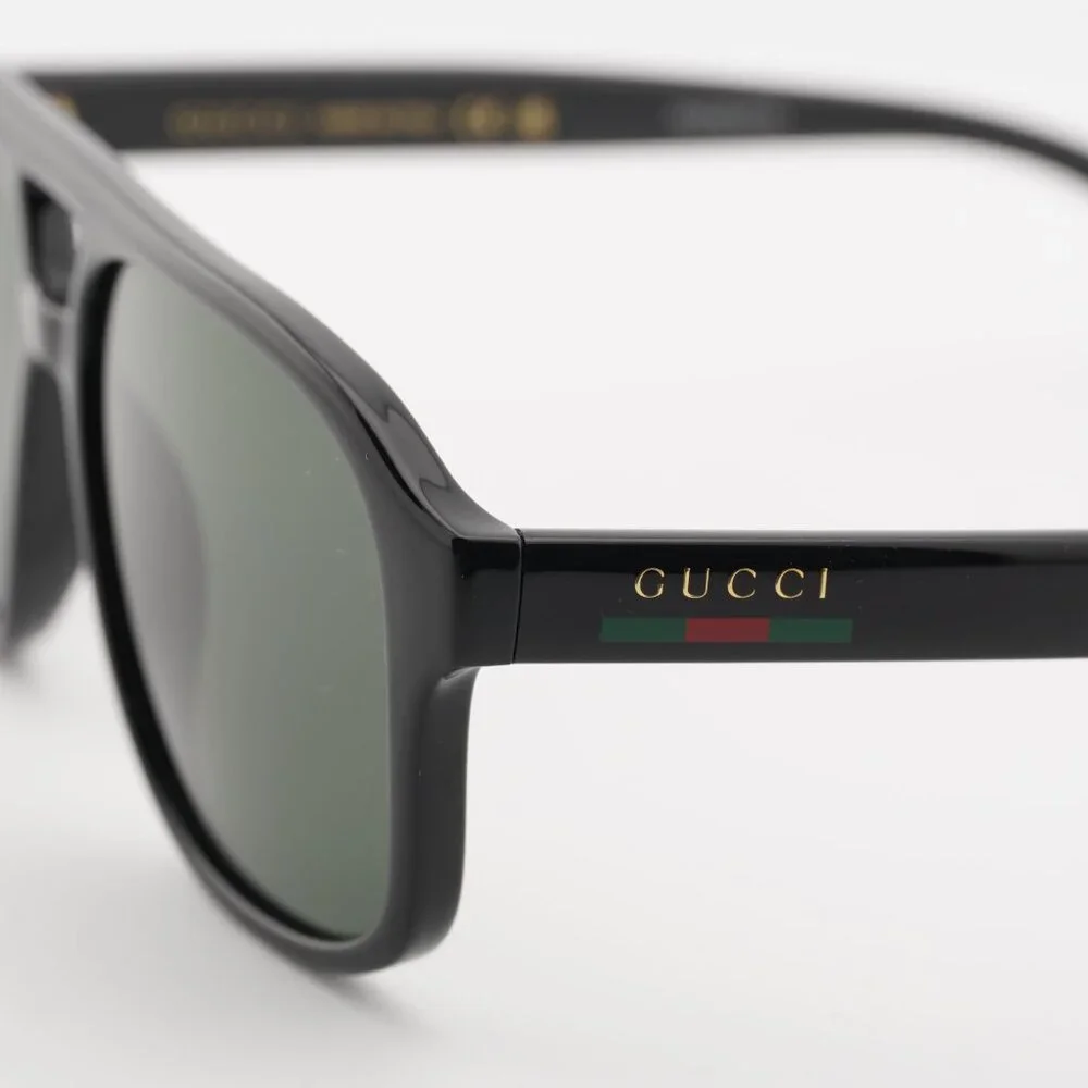 Gucci GG1856S 001 Sunglasses Black Aviator Frame, Grey Lenses
